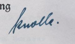 - (Knolle, [?]), Von Hand: Autogramm; 'Knolle.'. 
