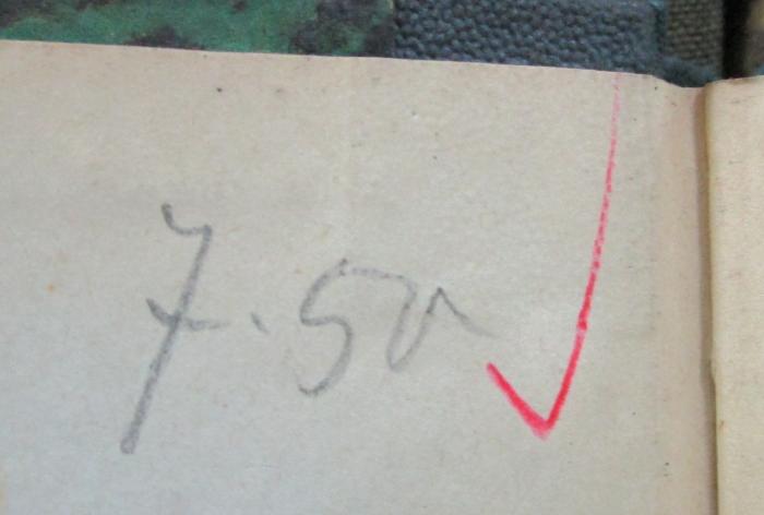Bc 6 b: Neue Probleme der vergleichenden Erdkunde als Versuch einer Morphologie der Erdoberfläche (1876);- (unbekannt), Von Hand: Preis; '7.50'. 