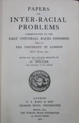 Bd 265: Papers on inter-racial problems communicated to the First Universal Races Congress helt at the University of London July 26-29, 1911 (1911)