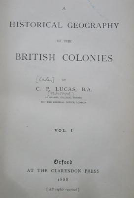 Bg 37 1-3: A historical geography of the british colonies (1888)