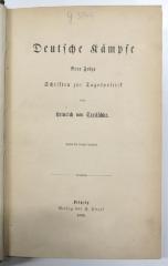 G 3349 : Deutsche Kämpfe. Neue Folge. Schriften zur Tagespolitik (1896)