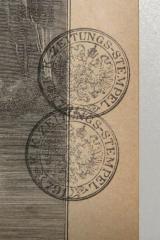 - (K.K. Zeitungs-Stempel), Stempel: Name, Nummer; 'K. K. Zeitungs-Stempel 791'.  (Prototyp)