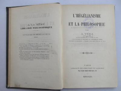 12 G 138 : L' hégélianisme et la philosophie (1861)