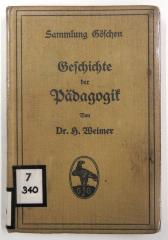 7/340 : Geschichte der Pädagogik (1910)