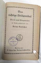 No 80/19 : Das richtige Soldatenlied (1917)