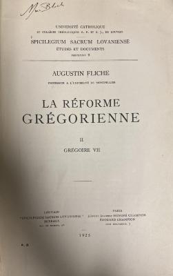 00/11535 : La réforme grégorienne, Louvain  (1925)