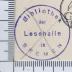 - (Bibliothek der Lesehalle Bremen), Stempel: Name, Ortsangabe; 'Bibliothek der Lesehalle in BREMEN'.  (Prototyp)