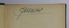 - (Malter, Josef A.), Von Hand: Autogramm, Name; 'JAMalter.'. 