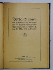 SA 1551-1916/17 : Verhandlungen der Hauptvorstände des Adav und der Gehilfenorganisationen Dienstag, den 28. und Mittwoch den 29. März 1916 in Dresden. (1917)