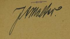 - (Malter, Josef A.), Von Hand: Autogramm, Name; 'JAMalter'. 