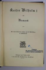 SA 1221-A,1 und -A,2 : Anhang zu den Gedanken und Erinnerungen. Anhang 1 und 2 (1901)