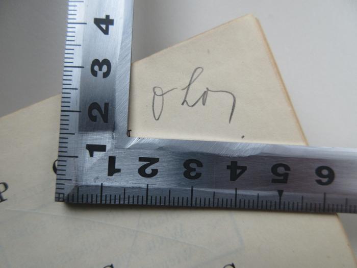 -, Von Hand: ; 'O Lv(?)       '