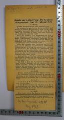 - (Müller, Hans), Sonstiges Objekt: ; '[eingeklebter Zeitungsartikel mit Notiz:] Der [Wers.]=Angestellte (A....) Mainz 1928'. 