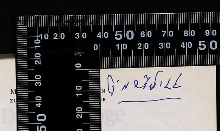 -, Von Hand: Name; 'G.מeליLL'