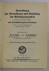 SA 1617&lt;2&gt; : Verordnung zur Vermehrung und Erhaltung der Arbeitsgelegenheit vom 5. September 1932 : mit Durchführungsverordnunge vom 14, u. 21. Sept. u. 3. Okt. 1932. (1932)