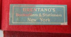 G48 / 2307 (Brentano's, Booksellers & Stationers (New York, NY)), Etikett: Buchhändler, Name, Ortsangabe; 'Brentano's Booksellers & Stationers New York.'.  (Prototyp)