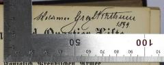 - (Vitzthum, Woldemar Graf ), Von Hand: Autogramm, Name, Datum; 'Woldemar Graf Vitzthum 1899.'. 
