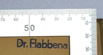 56 / 18117 (Habbena, Andreas), Stempel: Name; 'Dr. Habbena'.  (Prototyp);SA 1999 : Die Besteuerung des landwirtschaftlichen Ertrags (1923)