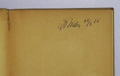 - (Habbena, Andreas), Von Hand: Autogramm, Name, Datum; '[Dr.] Weber, 25/3 26'. 