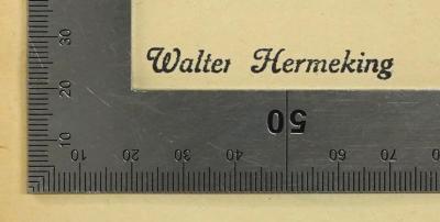 SA 1881 : Die Verfassung des Freistaates Preußen vom 30. November 1920 : mit einer Einleitung und einer Anmerkung (1921);- (Hermeking, Walter), Stempel: Name; 'Walter Hermeking'.  (Prototyp)