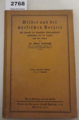  Bilder aus der märkischen Vorzeit (1921)