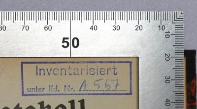 SA 1352-1 bis -4, -9 : Protokoll der Verhandlungen des [...] Kongresses der Gewerkschaften Deutschlands (für die Jahre 1892. 1896, 1899, 1902, 1914)
;- (Deutscher Gewerkschaftsbund Landesbezirk Groß-Berlin Presse-Funk-Film;Deutscher Gewerkschaftsbund Landesbezirk Groß-Berlin), Stempel: Inventar-/ Zugangsnummer; 'Inventarisiert unter lfd. Nr. A 567'. 