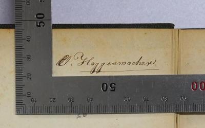 Ig 40&lt;2&gt; : Philosophie des Unbewussten. (1870);- (Haggenmacher, Walther), Von Hand: Autogramm, Name; 'W. Haggenmacher'. 