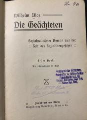 00/13066 : Die Geächteten : Sozialpolitischer Roman aus der Zeit des Soziallistengesetzes Erster Band (1907)