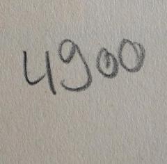 - (Gollwitzer, Helmut), Von Hand: Nummer; '4900'. 