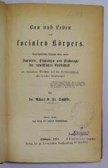 Ig 24-2 : Bau und Leben des socialen Körpers : Das Gesez der socialen Entwicklung (1878)