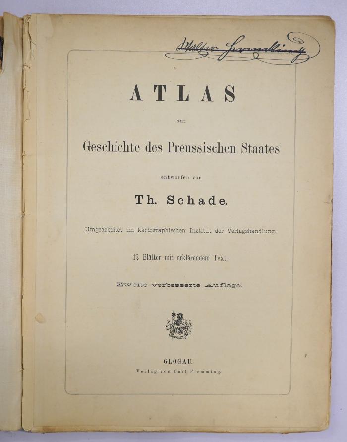 Ig 44&lt;2&gt; : Atlas zur Geschichte des Preussischen Staates (1881)