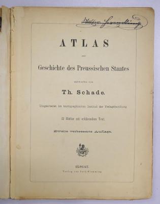 Ig 44&lt;2&gt; : Atlas zur Geschichte des Preussischen Staates (1881)