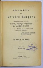 Ig 24-1 : Bau und Leben des socialen Körpers : Allgemeiner Theil (1875)