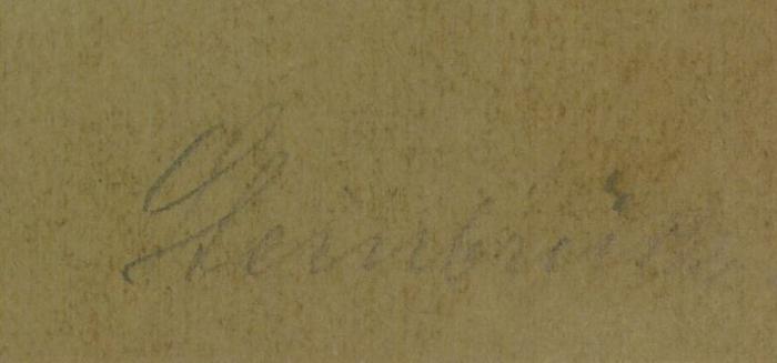 - (Steinbrück, Arno), Von Hand: Name; 'Steinbrück'. 