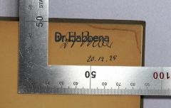 - (Weber, Otto), Von Hand: Autogramm, Name; 'Dr. Weber 20.12.25'. 