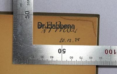 SA 2154&lt;2&gt; : Gewerbeordnung für das Deutsche Reich vom 26. Juni 1869. (1926);- (Weber, Otto), Von Hand: Autogramm, Name; 'Dr. Weber 20.12.25'. 