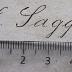 - (Sagges, H.), Von Hand: Autogramm; 'H. Sagges'.  (Prototyp)
