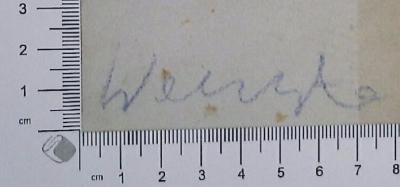 - (Wenste, Christian), Von Hand: Autogramm; 'Wenste
Christian Wenste
Chr. Wenste'. 