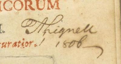 - (Lidnell, Andus;Stenberg, Carl;Gragkowski[?], Harry[?]), Von Hand: Name; 'A Lignell 1/1806'. 