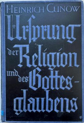 Ua 311: Ursprung der Religionen und des Gottesglaubens (1924)