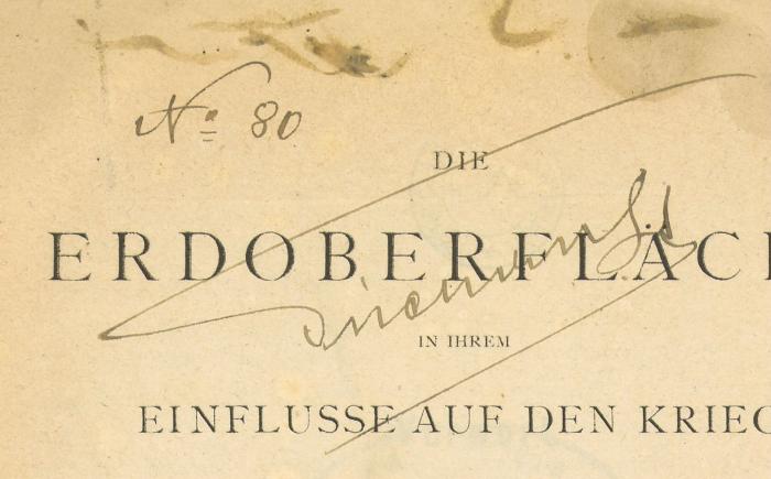 -, Von Hand: ; 'Nr. 80, [nicht gedeuteter Namenszug]'