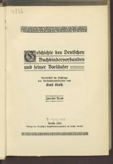 Fq 56671:2:F8 : Geschichte des deutschen Buchbinderverbandes und seiner Vorläufer. 2. (1913)