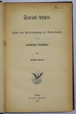 Ig 58 : Social=Lehre. (1875)