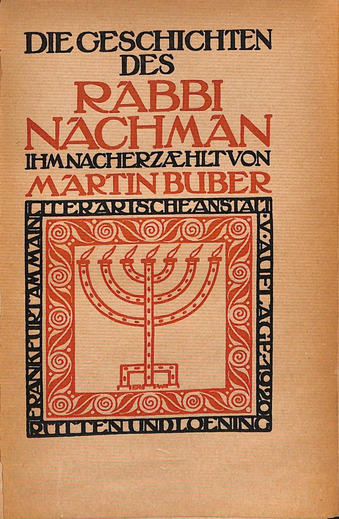 DLIT7383 : &lt;&gt; Geschichten des Rabbi Nachman (1920)