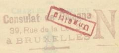 - (Konsulat Polski w Brukseli), Stempel: Name; 'Consulat de Pologne 
39, Rue de la Loi, 39. 
à BRUXELLES N
'. 