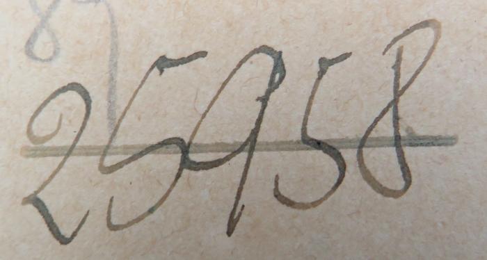 - (NSDAP-Gauarchiv Südhannover-Braunschweig), Von Hand: Nummer; '25958'. 