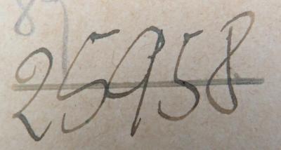 - (NSDAP-Gauarchiv Südhannover-Braunschweig), Von Hand: Nummer; '25958'. 