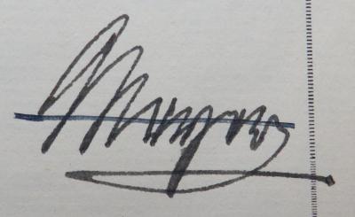 - (Meyer, [?]), Von Hand: Autogramm; 'Meyer'. 