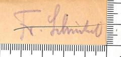 - (Schucher[?], Fr.), Von Hand: Name; 'Fr. Schucher[?]'. 