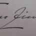 - (Zinke, Benno), Von Hand: Autogramm, Ortsangabe, Name; 'Berlin N.O. 55. Benno Zinke 
Bötzowstr. 17.III.v'. 